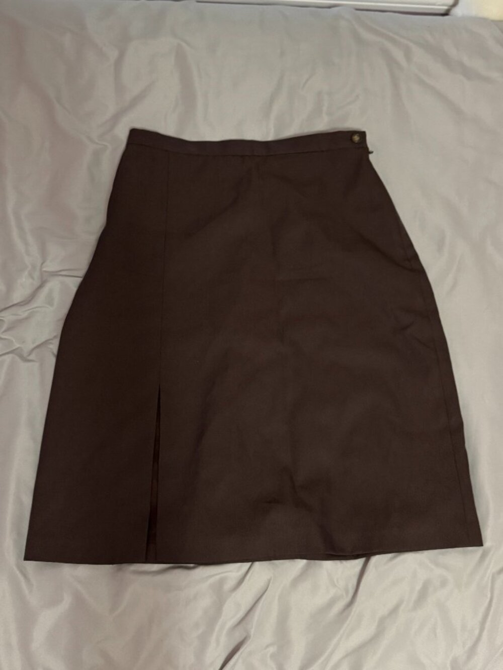 Brown Vintage Midi Skirt